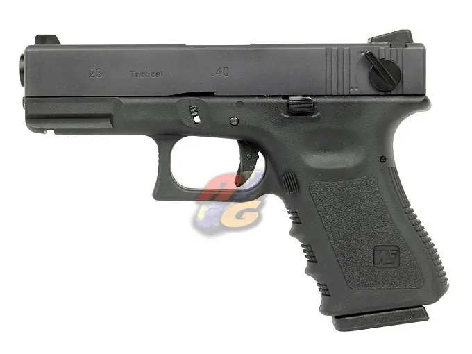 WE G23 Metal Slide GBB Pistol - BK