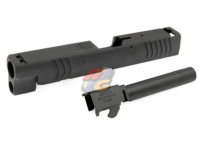 Shooters Design CNC Aluminum Slide & Barrel Set for Tokyo Marui XDM 40 GBB (Black)