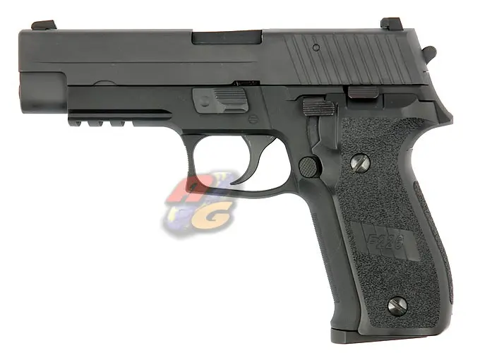 WE F 226 Railed GBB Pistol (No Marking, BK, Full Metal)