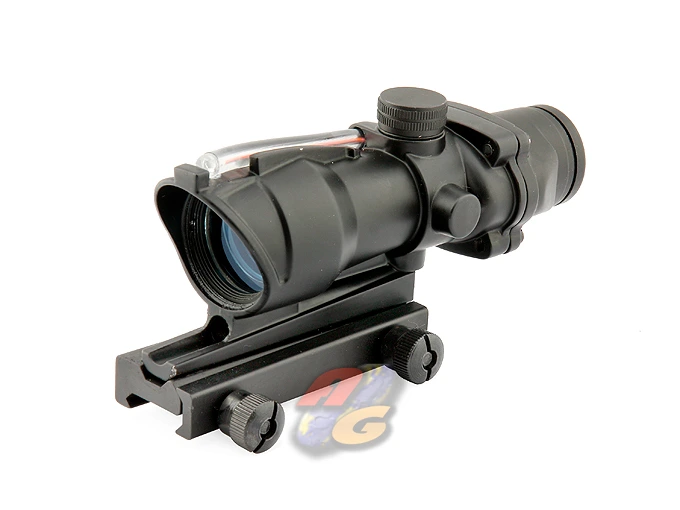 AGK ACOG TA31 Style Real Fiber Glow Dot Sight - Red Dot