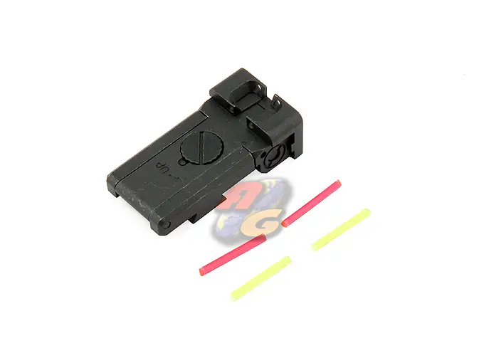 Anvil CNC Steel BO-MAR Glow Fiber Sight for Marui Hi-Capa (Dawson)