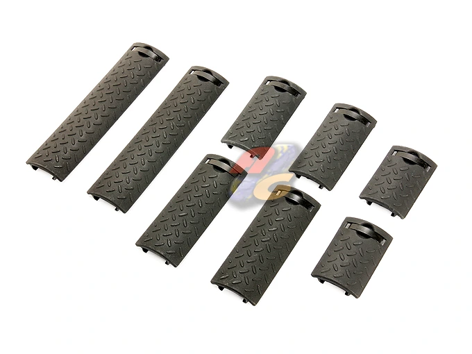 [EN-E21BK] Energy Skidproo Rail Cover Set - BK (8 Pcs)
