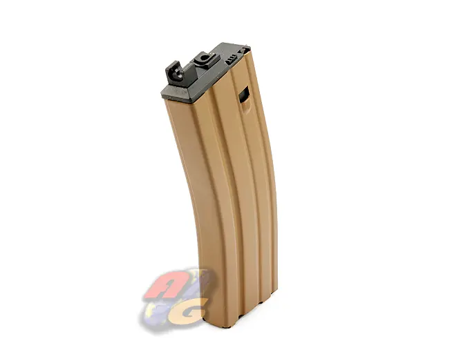 WE M4A1 30 Rounds CO2 Magazine - Tan (Open Bolt, Gas Blowback)