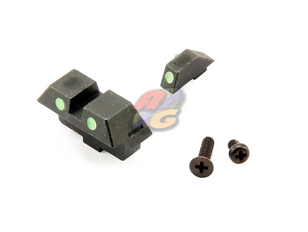 Guarder Steel Night Sight for Tokyo Marui G17 GBB Series - Green