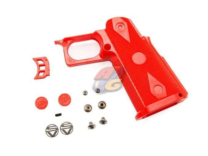 Shooters Design Real Pistol Grip for Tokyo Marui Hi-Capa 5.1 GBB Series (Red)