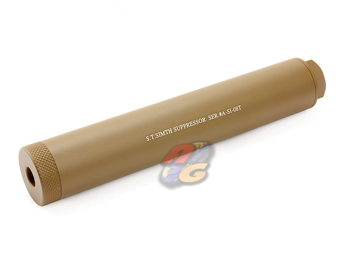 Action 35x180mm S.T. Simth Suppressor Silencer - DE (14mm-)