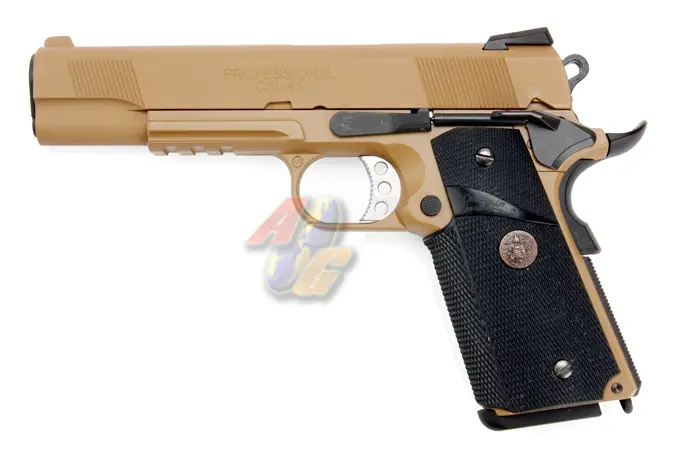 WE MEU Railed Gas Pistol (Full Metal, Tan, With Marking)