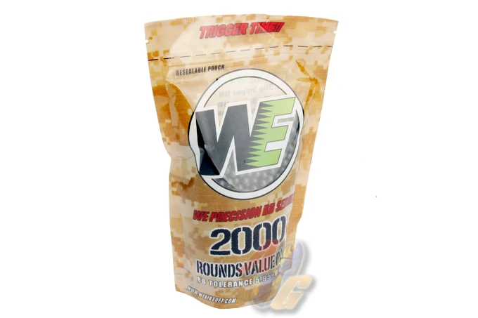 WE Precision 0.43g Sniper Grade BB 2000 Rds - Bag