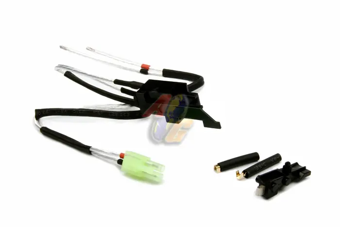 [KA-BAT-35] King Arms Silver Cords & Switches Set for Ver.3 Gearbox (Front Wiring)