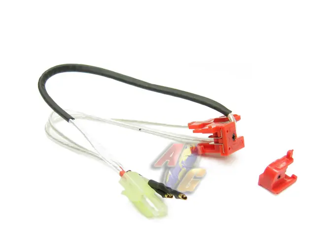King Arms Silver Cords & Switches Set for Ver.2 Gearbox (Front Wiring)