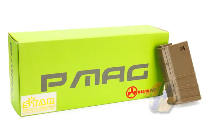 [MAGP-PMAG20DE] Magpul PTS 20 Rounds AEG Short PMAG Set (Dark Earth) (10 PCS)