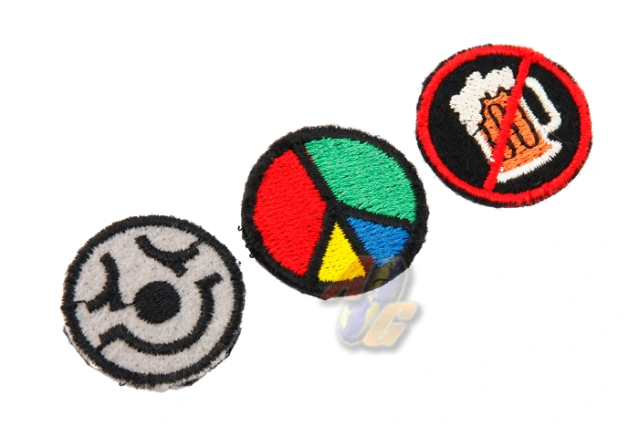 Action Velcro Patch Set - Peace/ No Beer/ Joker