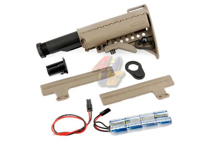 King Arms M4 Carbine Mod Stock w/ Pipe & 9.6 (DE) ( Last One )