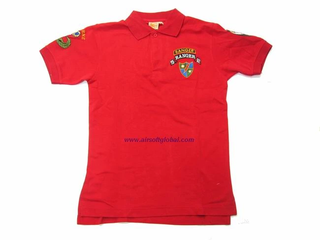 Burst 75th Ranger POLO Shirt -M (Red)