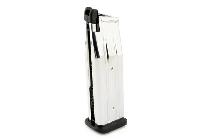 [TM-MAG-G22] Tokyo Marui Hi-Capa 4.3 28 Rounds Magazine (Stainless)