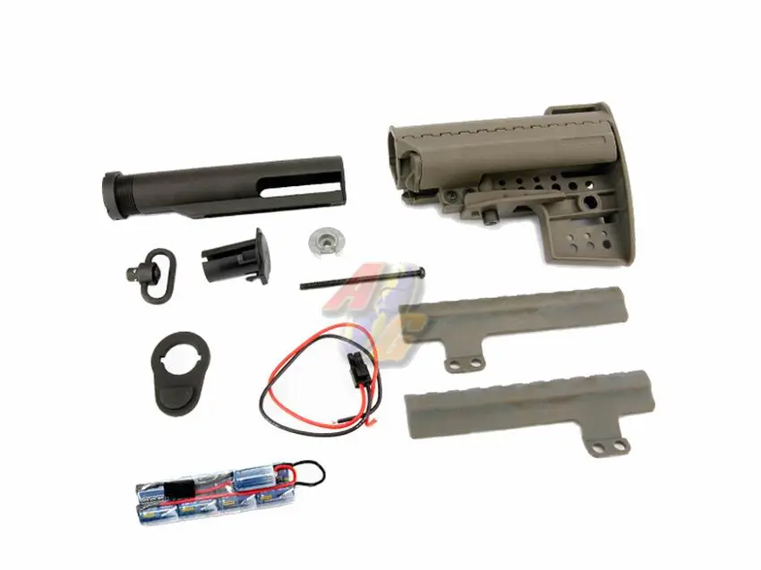 King Arms M4 Clubfoot Modstock w/ Pipe & 10.8V Battery (OD)(Last One)