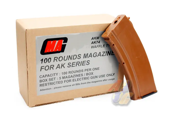 MAG 100 Rounds Magazine for AK Series Box Set (AK74) (Bakelite)
