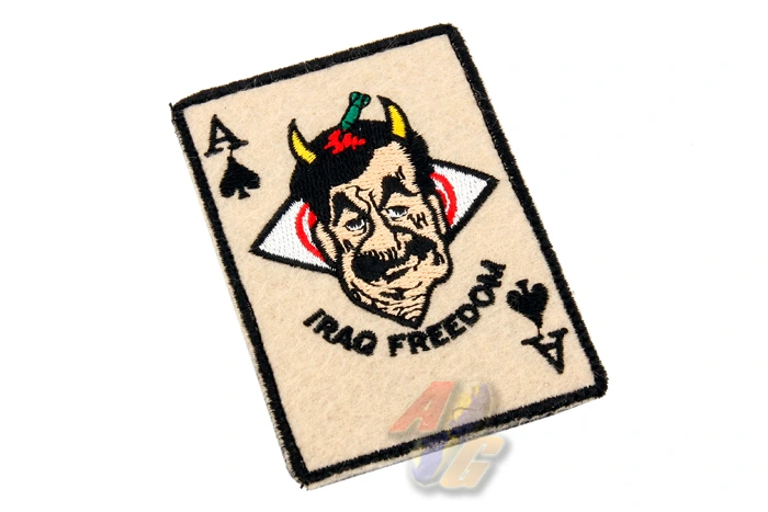 Action Velcro Patch - Iraq Freedom Card Patch (Tan)