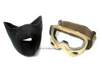 G&P Special Forces Goggle With Mask - Sand