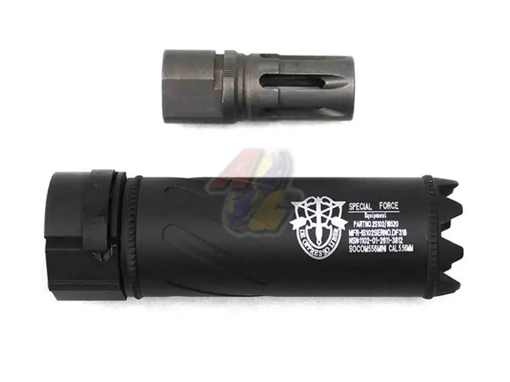 5KU SOCOM 556 Mini Monster QD Airsoft Suppressor (Type B Fluted)