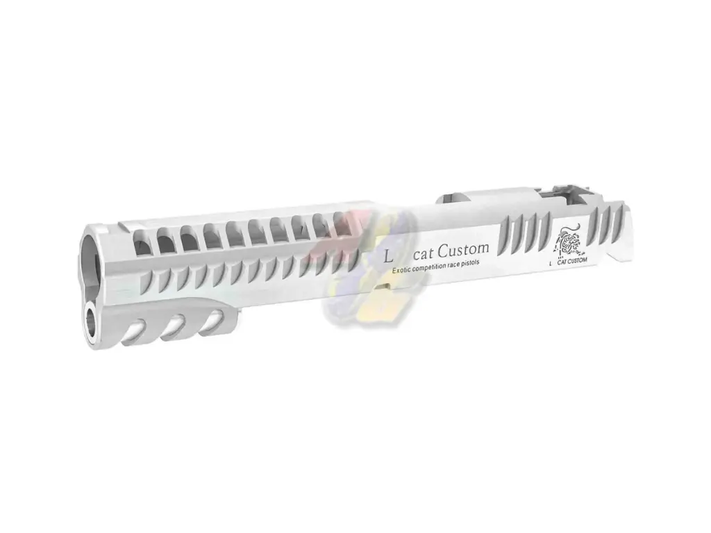 Gunsmith Bros CNC Aluminum Limcat Style Multi Cut Slide Version 2 for Tokyo Marui Hi-Capa GBB Series - Silver