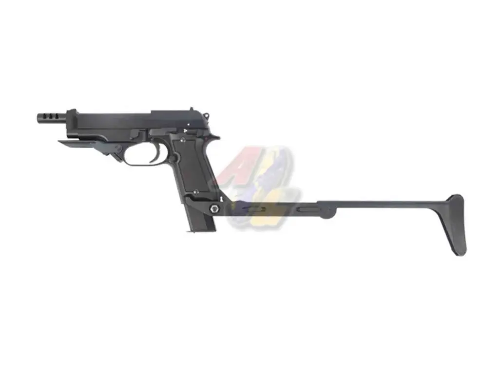 AG Custom KSC M93R II Metal Slide GBB (System 7/ Taiwan Version) with Folding Stock