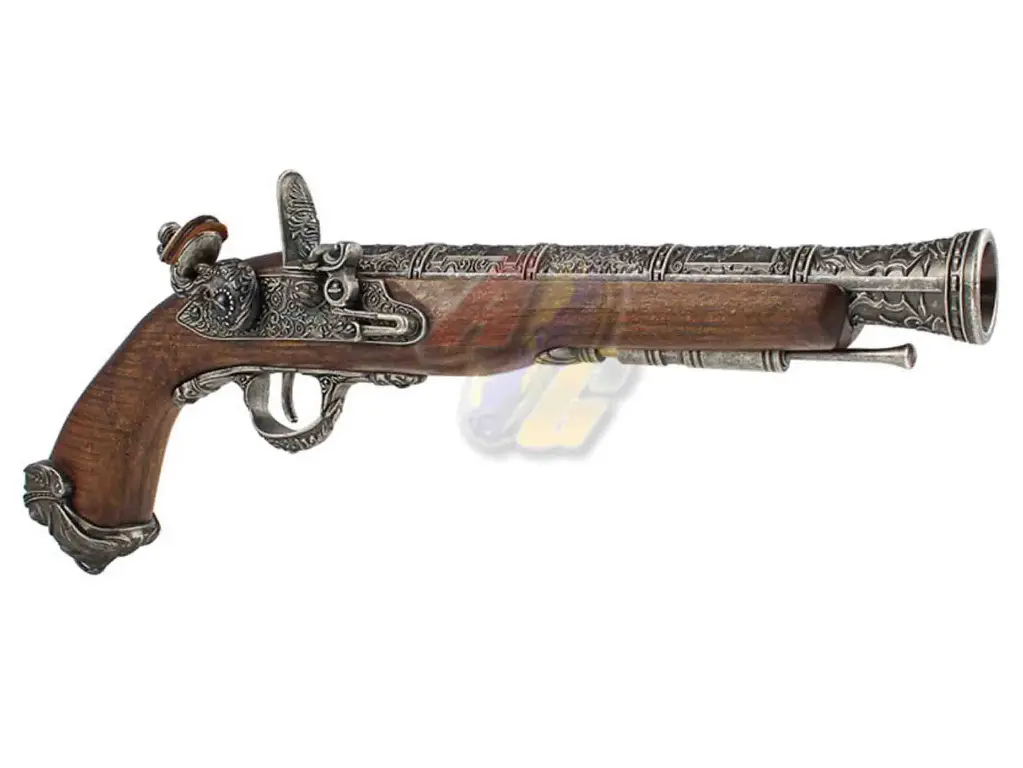 HFC Pirate Flintlock Co2 Pistol - Silver