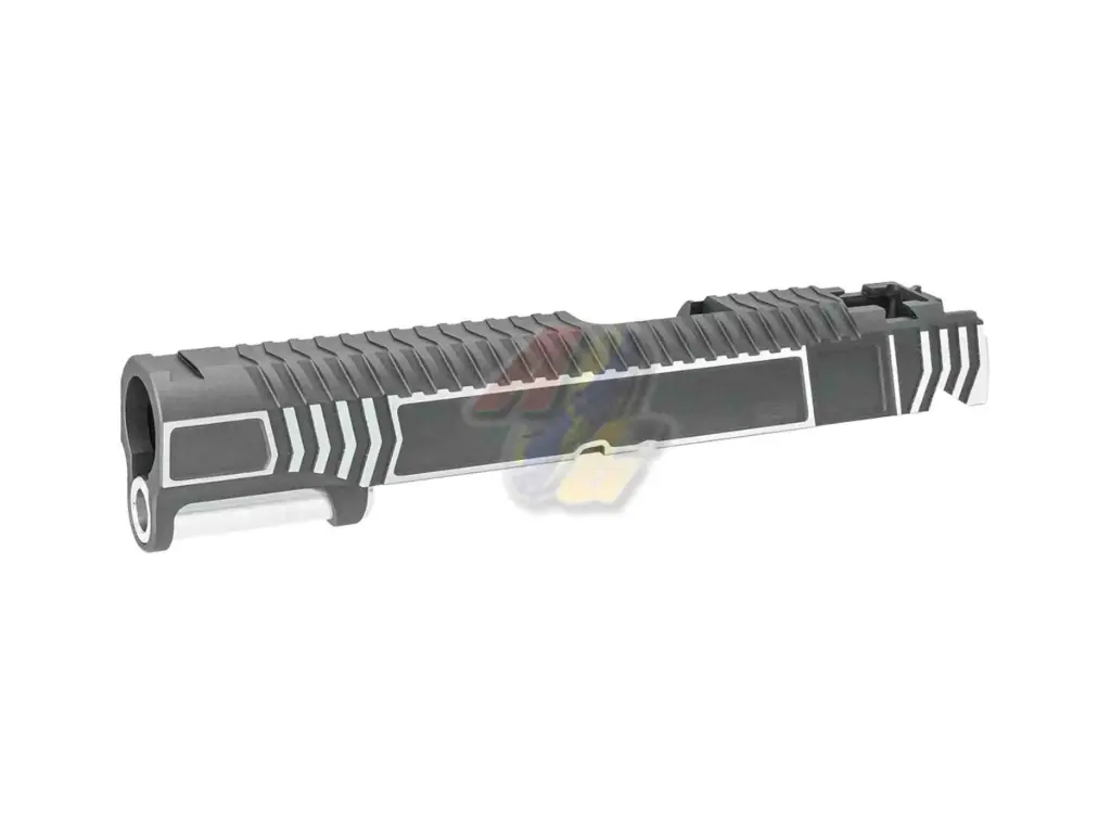 Gunsmith Bros CNC Aluminum 25 Style Slide for Tokyo Marui Hi-Capa GBB Series (2-Tone Grey)