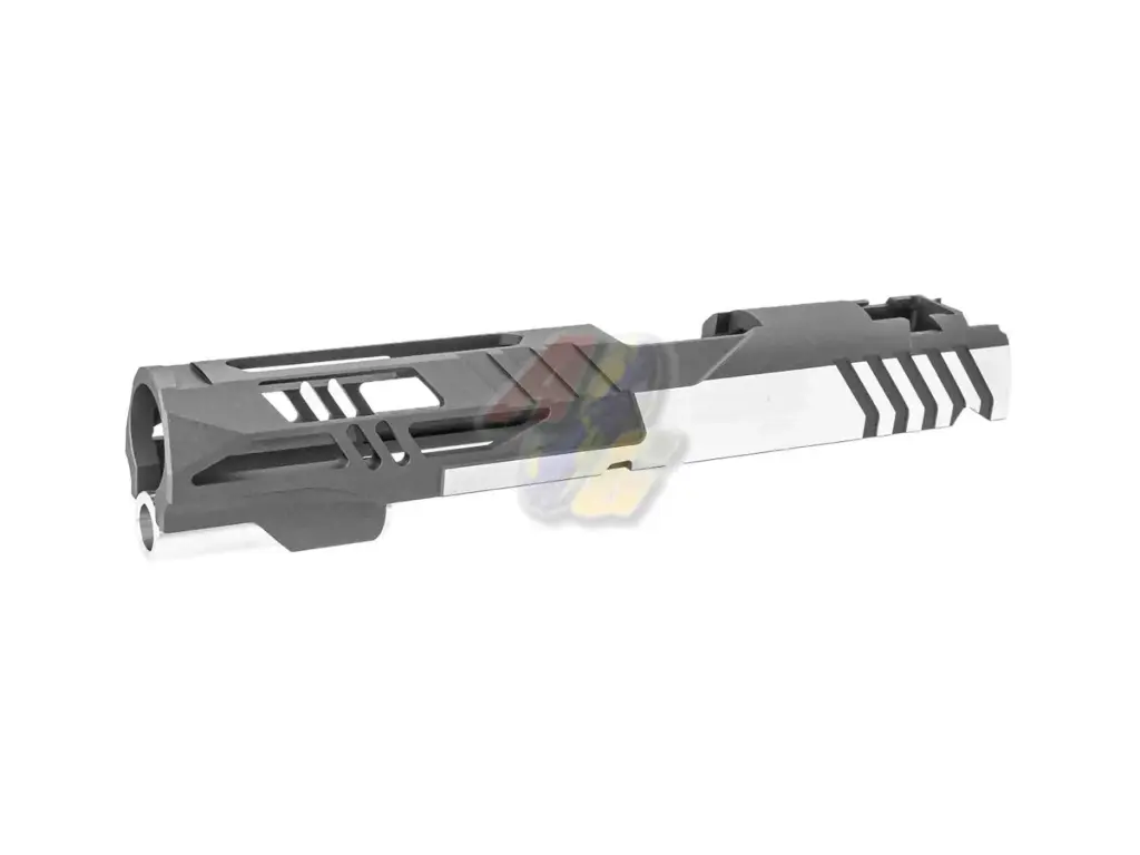 Gunsmith Bros CNC Aluminum Light Style Slide for Tokyo Marui Hi-Capa GBB Series (2-Tone Grey)