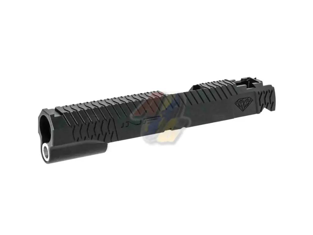 Gunsmith Bros CNC Aluminum INF Style Diamond Slide for Tokyo Marui Hi-Capa GBB Series - Black