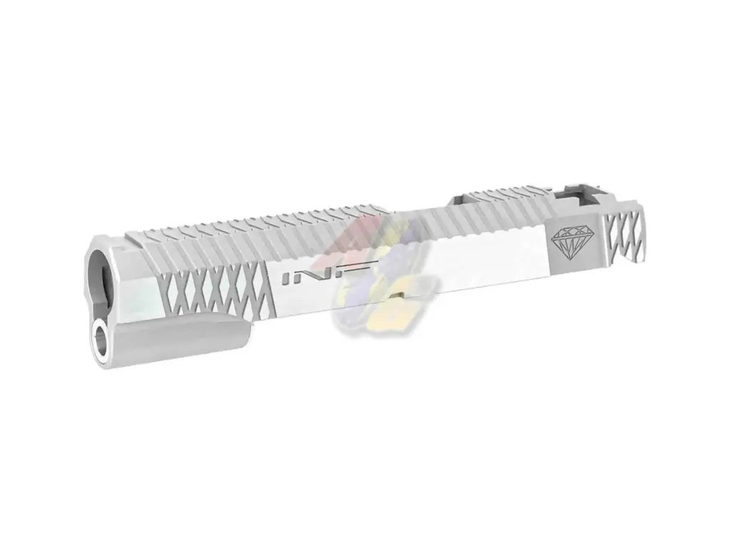 Gunsmith Bros CNC Aluminum INF Style Diamond Slide for Tokyo Marui Hi-Capa GBB Series - Silver
