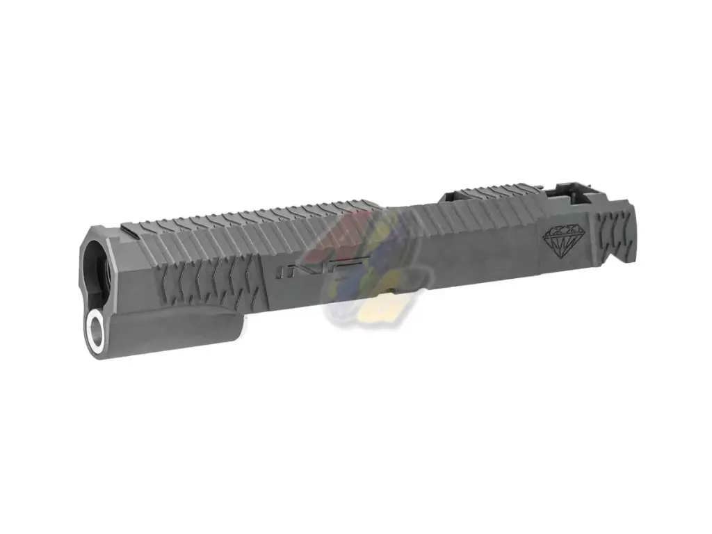 Gunsmith Bros CNC Aluminum INF Style Diamond Slide for Tokyo Marui Hi-Capa GBB Series - Grey
