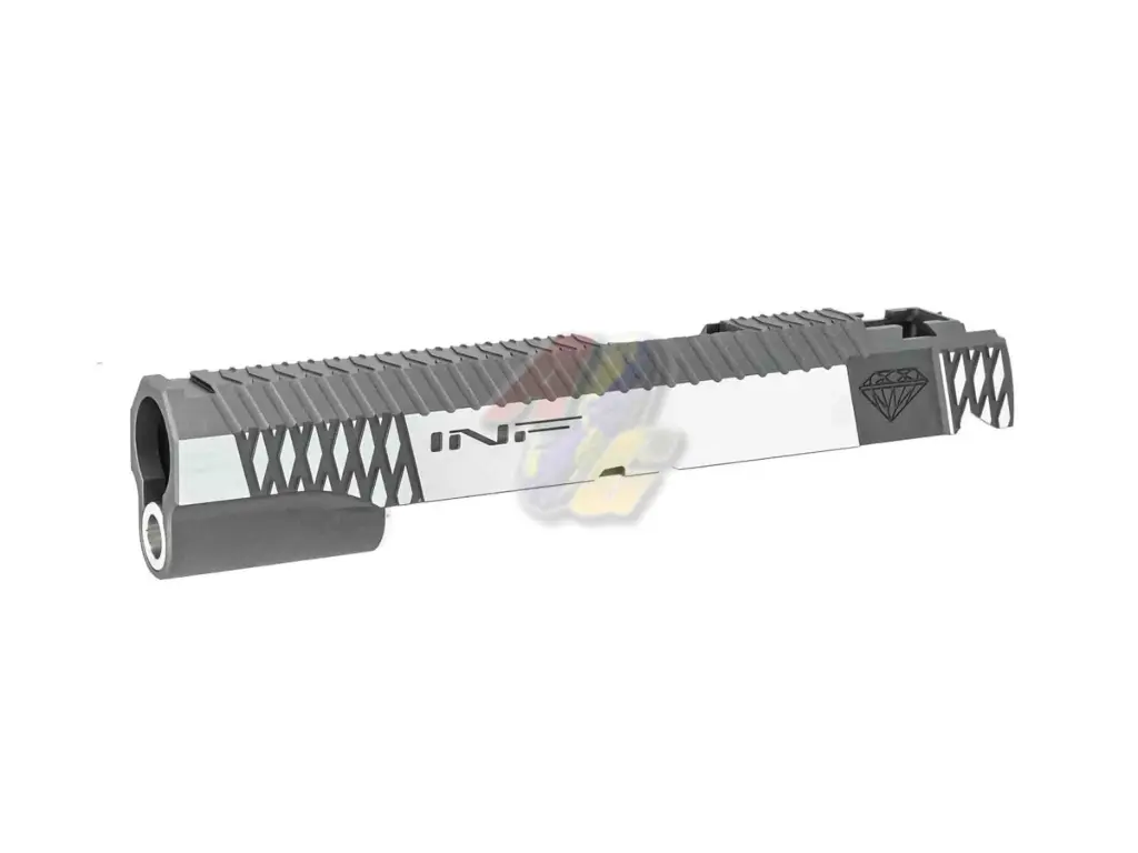 Gunsmith Bros CNC Aluminum INF Style Diamond Slide for Tokyo Marui Hi-Capa GBB Series (2-Tone Grey)