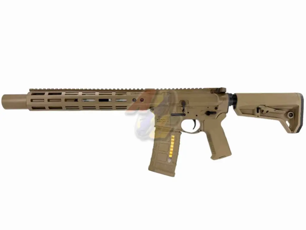 EMG Noveske N4 NSR-SD MWS GBB Rifle with Eshooter Flare Mono Tracer - Dark Earth (by Double Eagle)