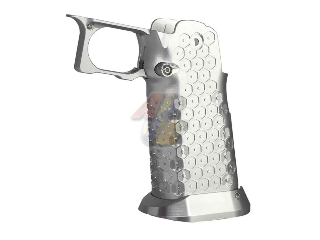 5KU CNC Aluminum Grip Type.12 for Tokyo Marui Hi-Capa Series GBB (Silver)