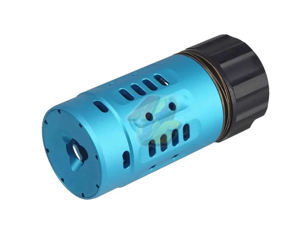 5KU Pyro Enhanced Training Blue Airsoft Muzzle Brake for 14mm-