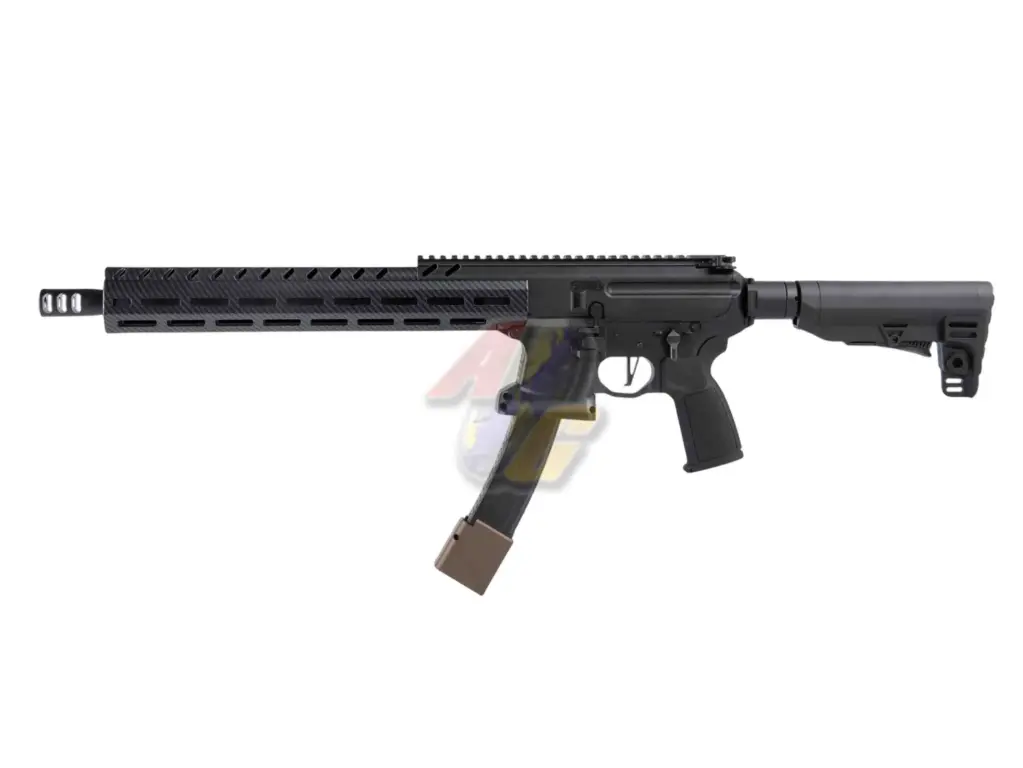 STRATOS X Airsoft MPX JW3 Style 14.5 GBB (Faux Carbon Fiber Handguard)