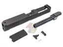 Wii Tech CNC 6061 Aluminum Slide, Steel Rail and Barrel for Tokyo Marui G17 Gen.5 MOS GBB