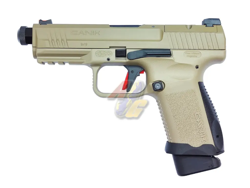 Cybergun Canik SAI TP9 GBB CNC Aluminum Slide Version - Tan (Licensed) (by Armorer Works)