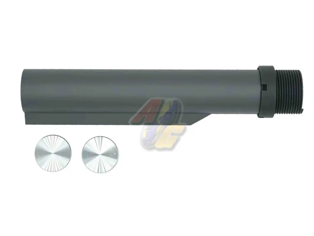 Angry Gun Mil-Spec CNC 6 Position Buffer Tube GBB Version with Royal Marines Commando Dagger Logo (Cerakote Grey Edition)