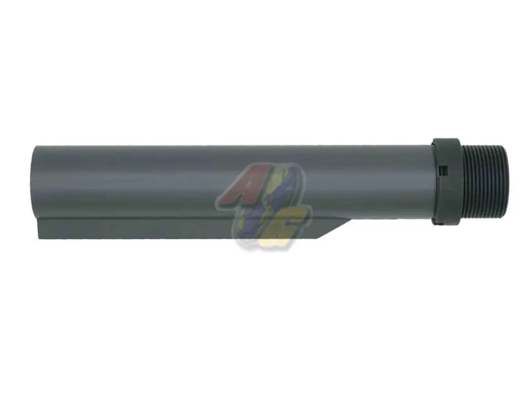 Angry Gun Mil-Spec CNC 6 Position Buffer Tube MWS Version with Royal Marines Commando Dagger Logo (Cerakote Grey Edition)