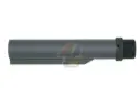 Angry Gun Mil-Spec CNC 6 Position Buffer Tube MWS Version with Royal Marines Commando Dagger Logo (Cerakote Grey Edition)