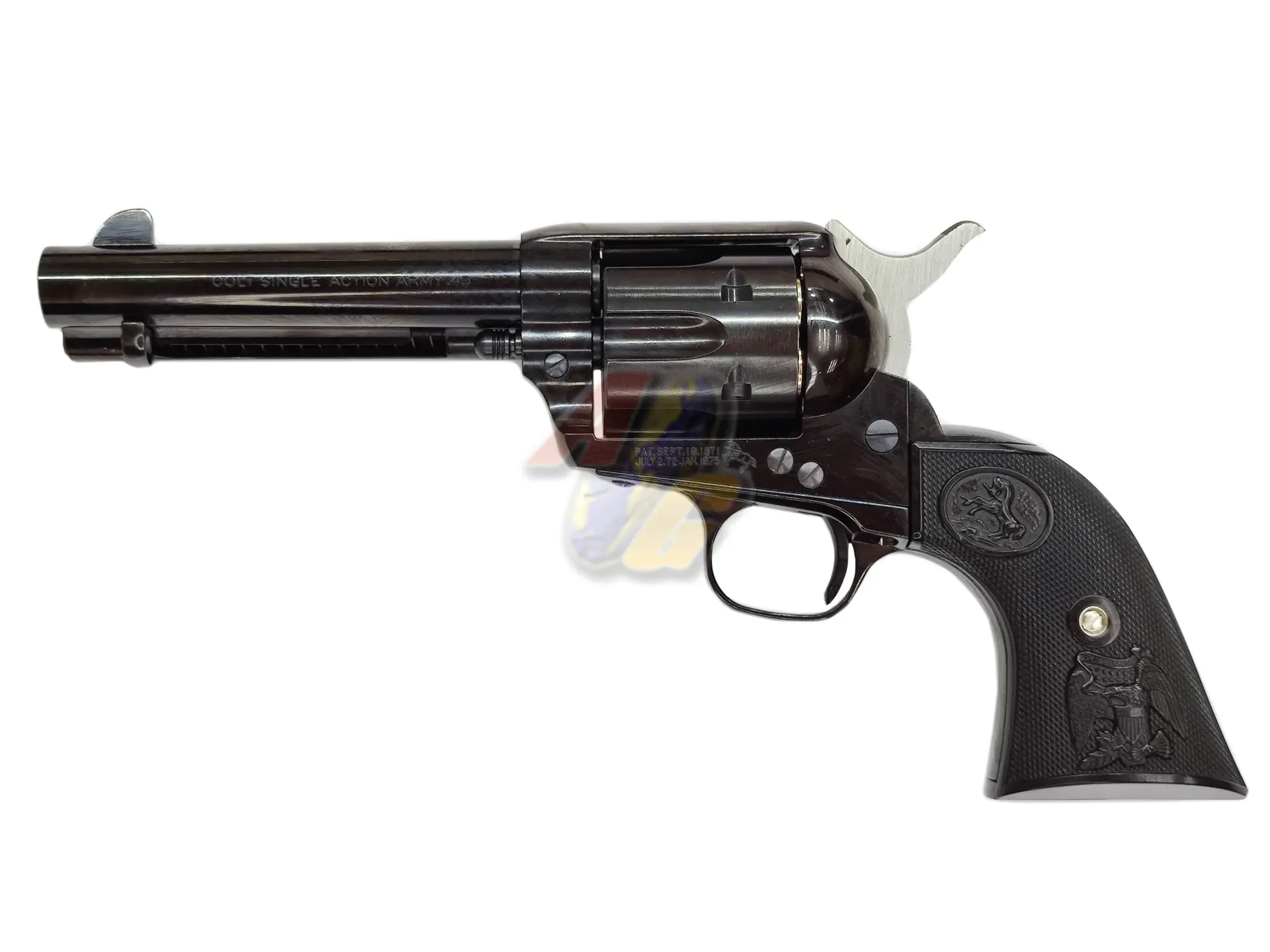 Tanaka Colt SAA 2nd 4.75 inch Pegasas II Steel Finish Gas Revolver