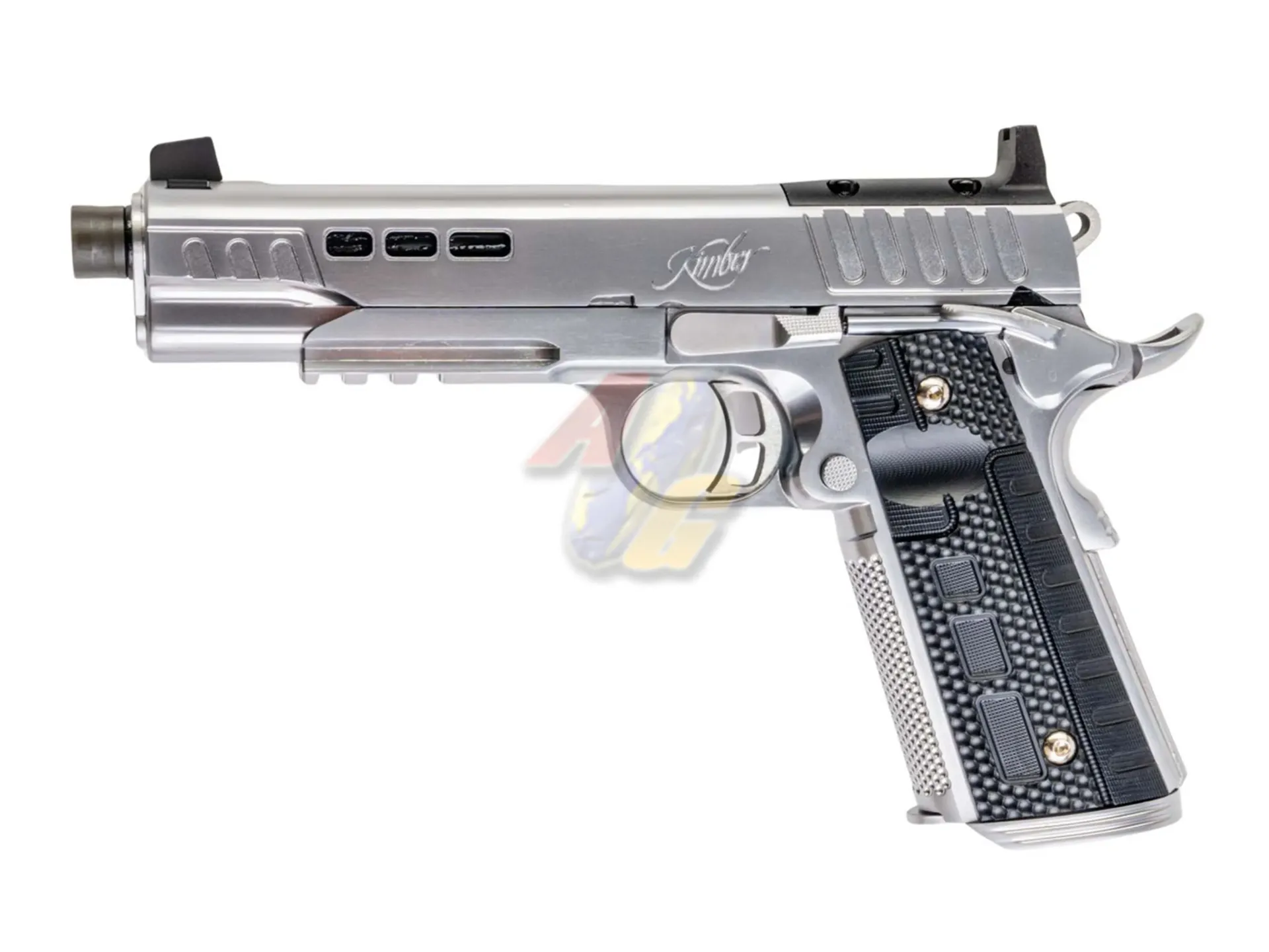 [AW-EMG-KB-RP0111] EMG/ Kimber Rapide Ice RMR Version Standard Gas Pistol - Silver (by Armorer Works)