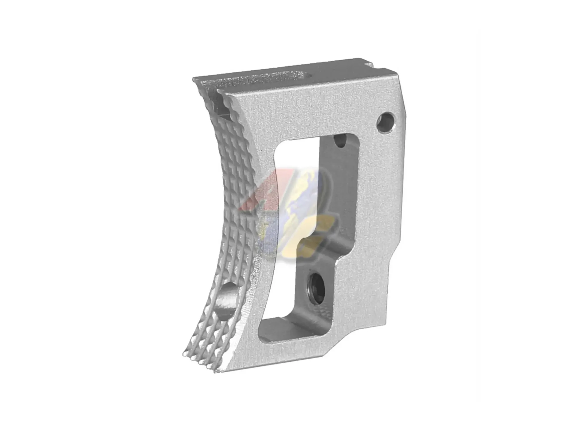 5KU Aluminum Long Curved Adjustable Trigger for Tokyo Marui Hi-Capa/ 1911 GBB (Silver)