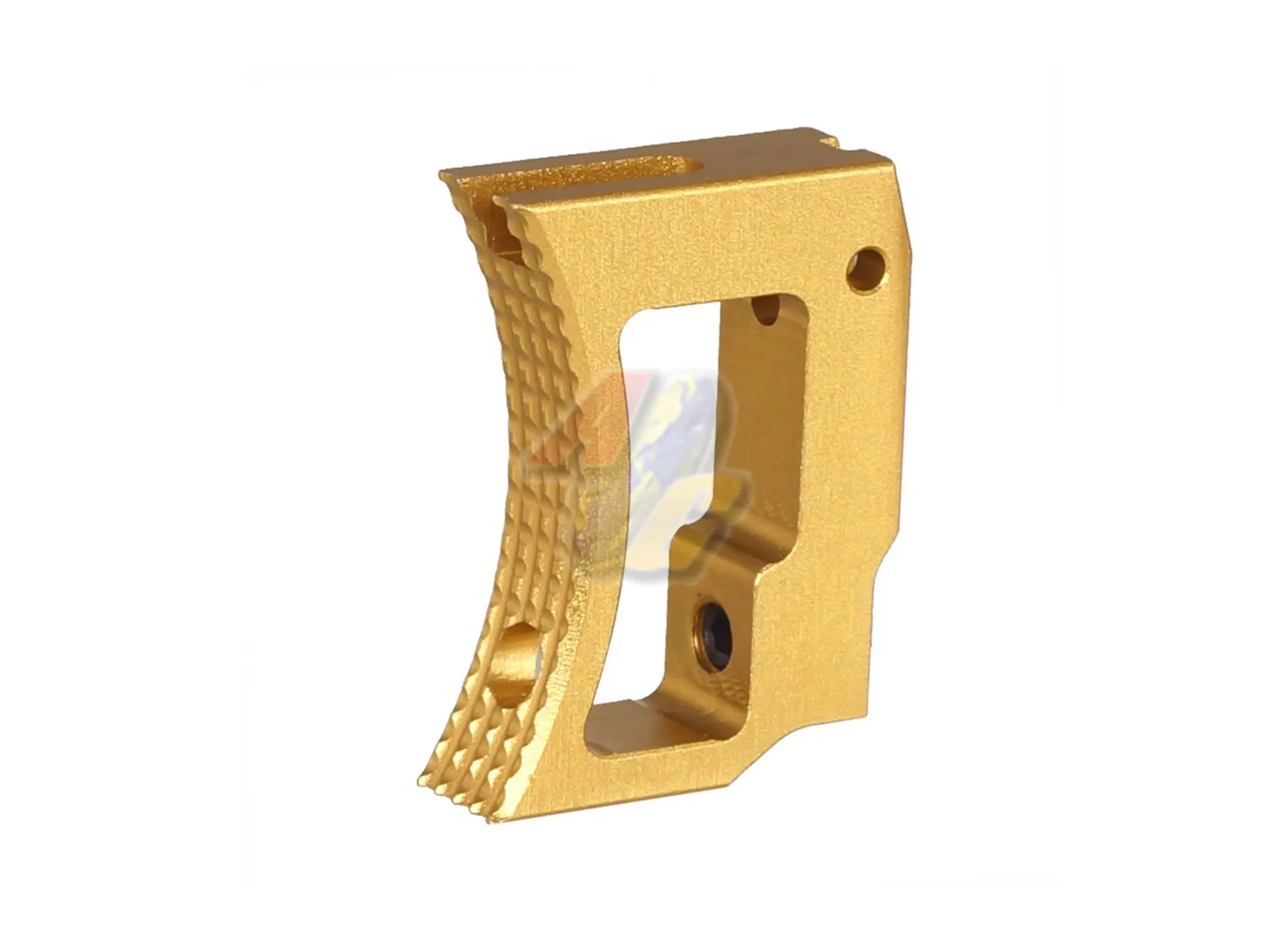 5KU Aluminum Long Curved Adjustable Trigger for Tokyo Marui Hi-Capa/ 1911 GBB (Gold)