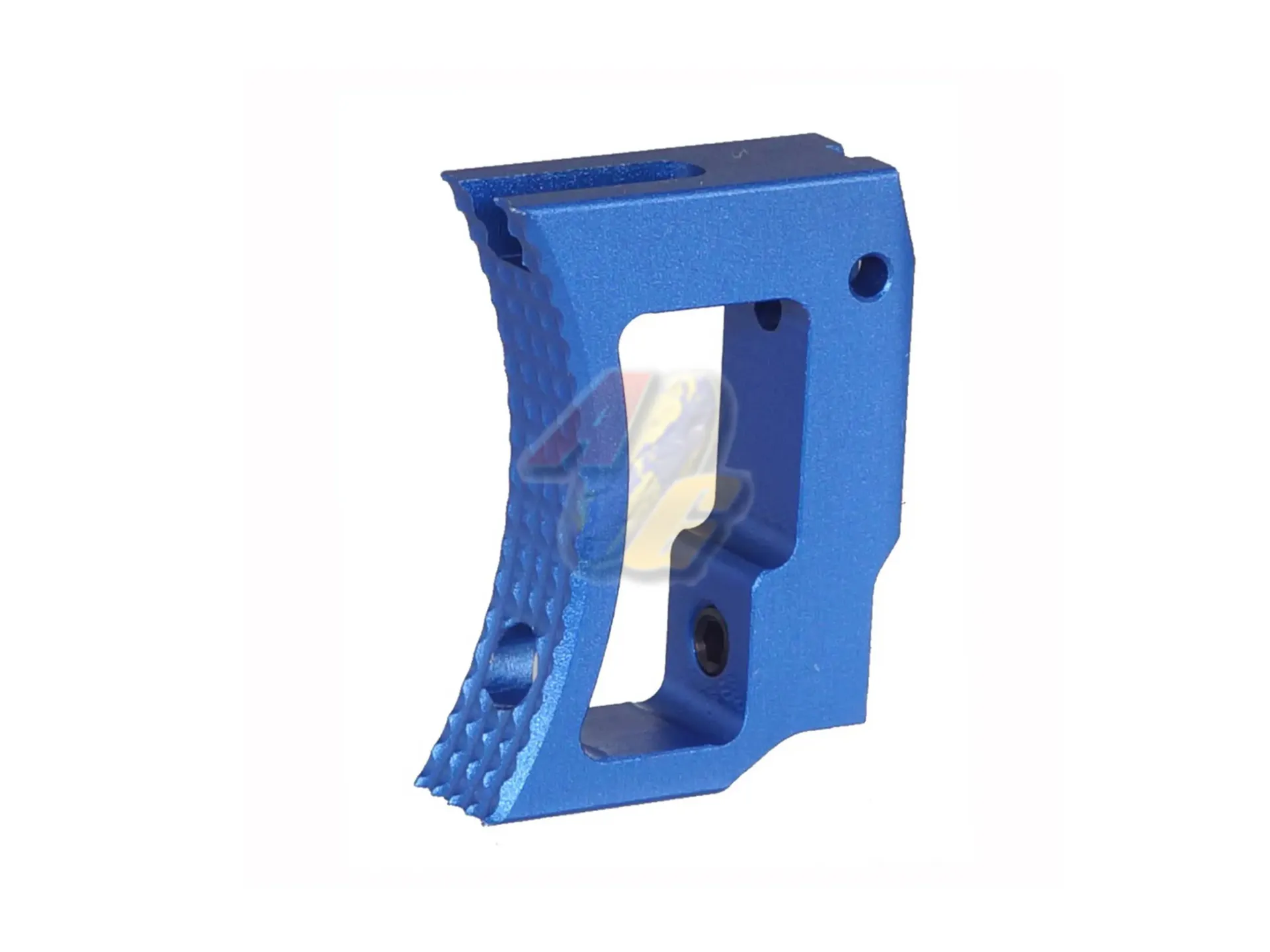 5KU Aluminum Long Curved Adjustable Trigger for Tokyo Marui Hi-Capa/ 1911 GBB (Blue)