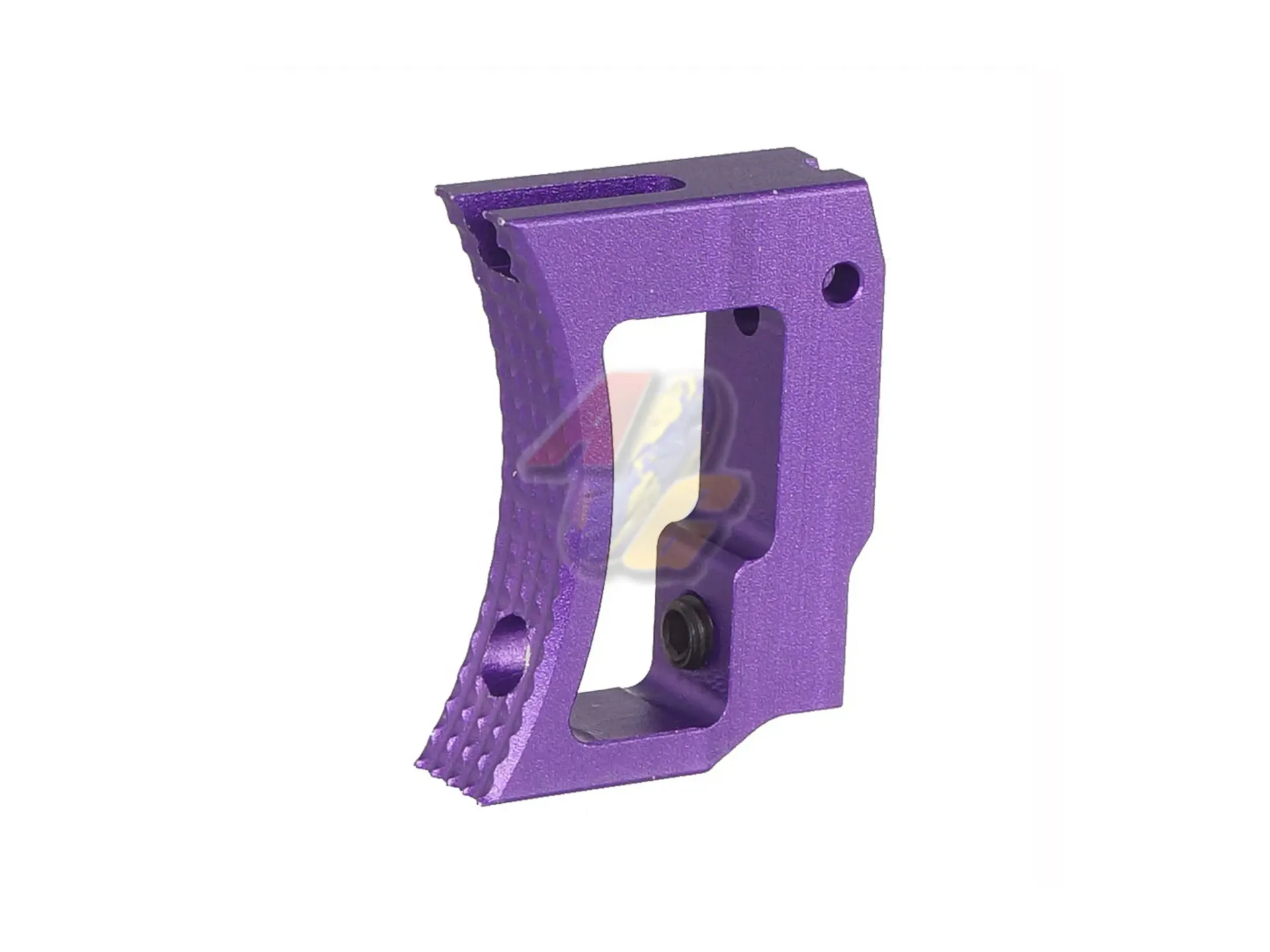 5KU Aluminum Long Curved Adjustable Trigger for Tokyo Marui Hi-Capa/ 1911 GBB (Purple)