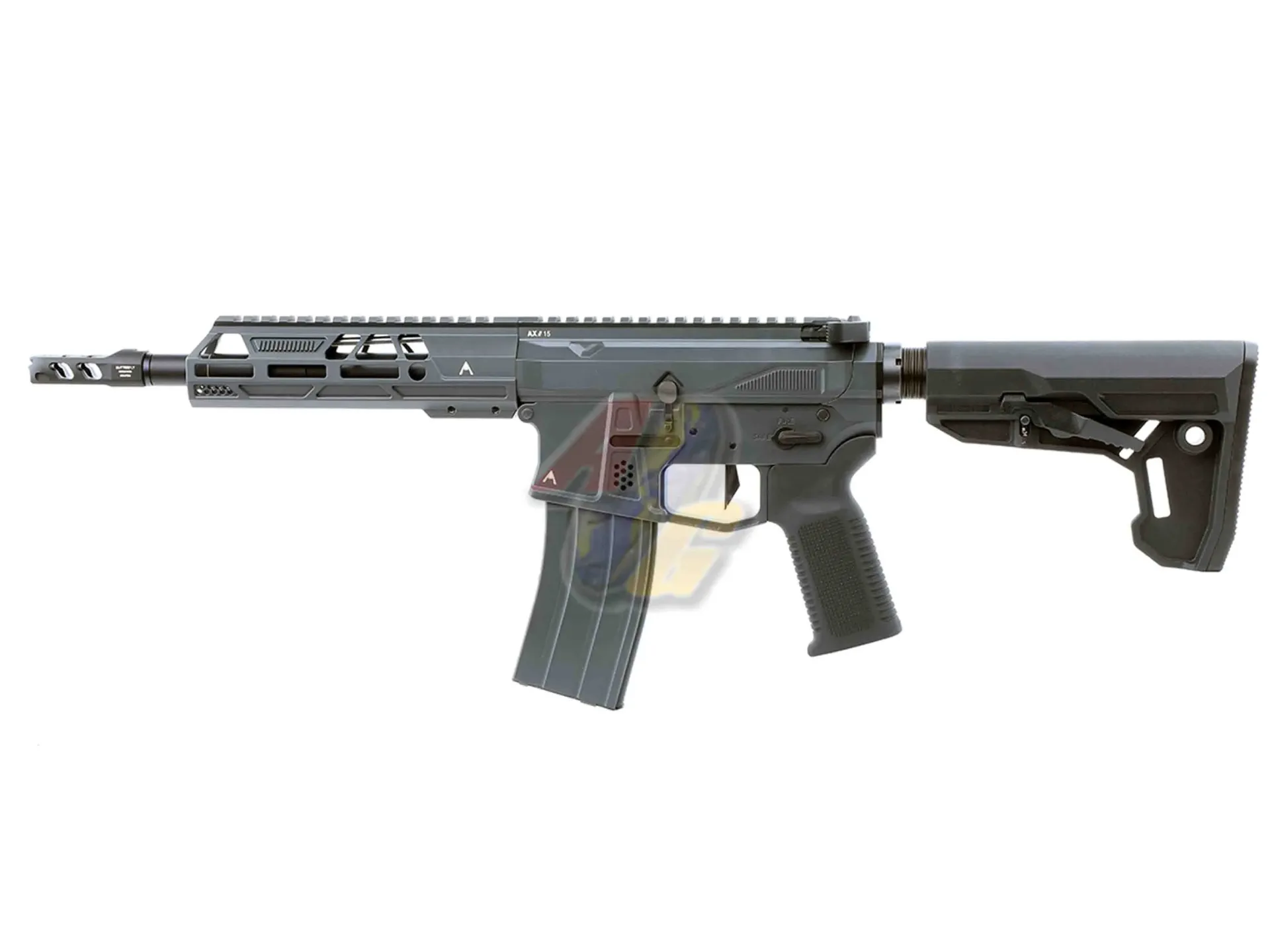 Double Eagle Aeroknox Licensed AX15 MWS 8.5" GBB - Grey