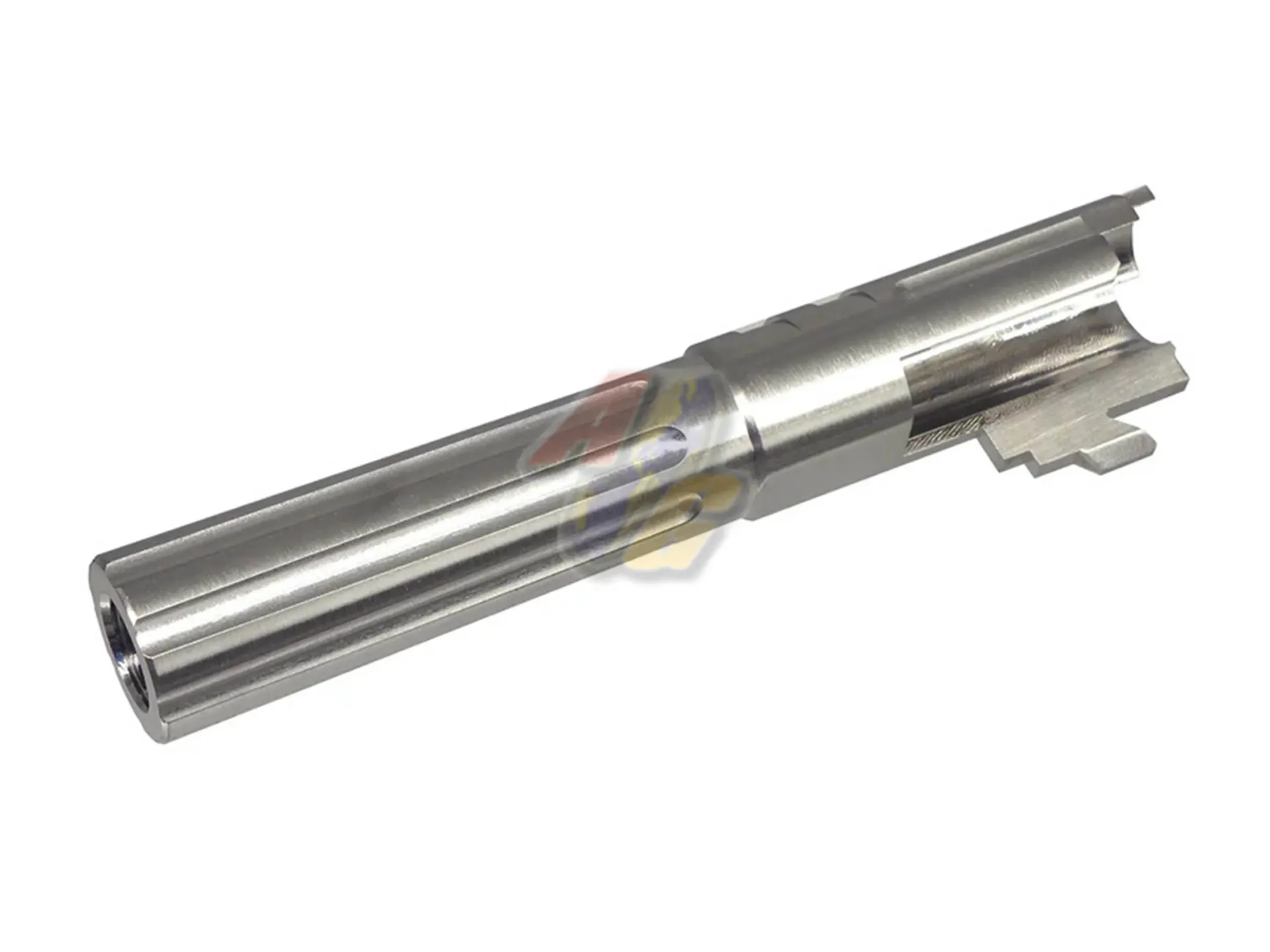 [5KU-GB-556-SV] 5KU 4.3 Inch Stainless Outer Barrel for Tokyo Marui Hi-Capa 4.3 GBB (Silver/ 11mm+)